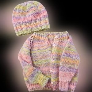 Handmade Hat and Sweater (Toddler girl)